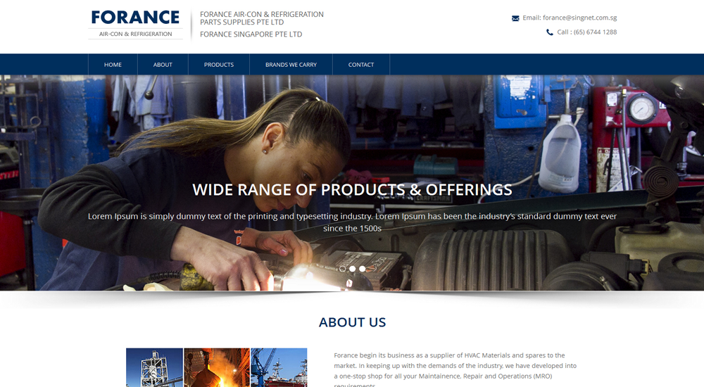 NICKTUNG client, Singapore business we built for