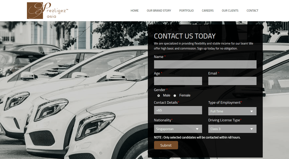 NICKTUNG client, Singapore business we built for