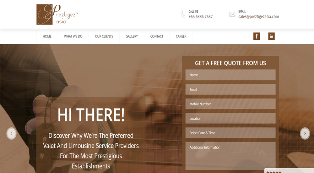 NICKTUNG client, Singapore business we built for